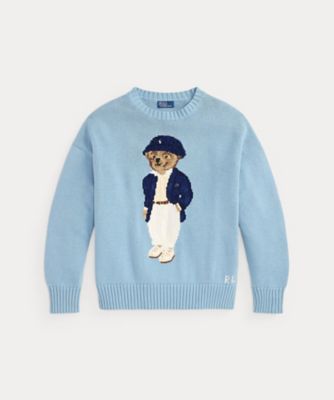 Polo ベア オーバーサイズ コットン セーター 