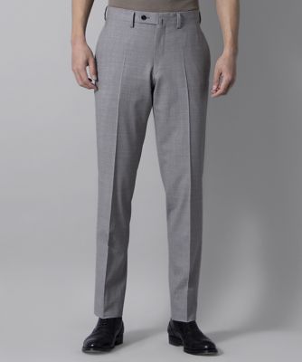 ＜D’URBAN (Men)＞【Ａｃｔｉｖｅ　ｒ．ａ．ｓ．ｏ．】無地ストレッチドレスパンツ（０プリーツ）（１１０５２４３２１１）