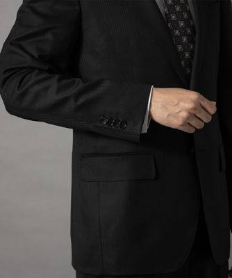 極美品 iCB パンツスーツセットアップ ブラック シャドーストライプ 13号 ダーバン D'URBAN ブラックシャドーストライプスーツ