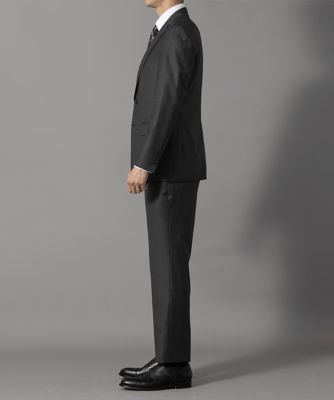 SESSERA】チャコールグレーストライプスーツ