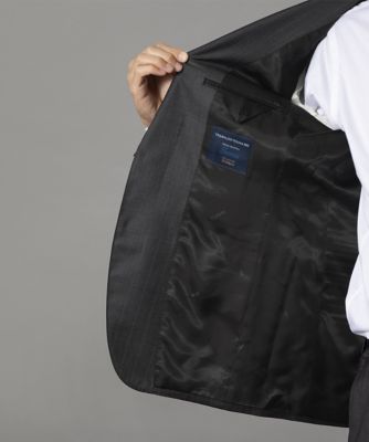 ダーバン D'URBAN SESSERA チャコールグレーストライプ