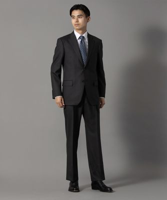 ダーバン★極美品★ビジネスセットアップスーツ★ロロピーアーナ★チャコールグレー D'URBAN【ダーバン】LoroPiana【ロロピアーナ】定価154,000円（税込