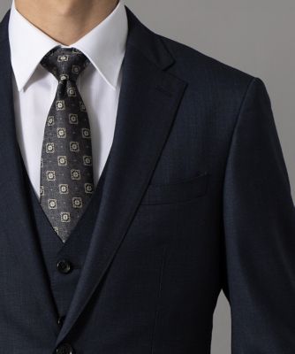 D'URBAN (Men)/ダーバン ダーバン D'URBAN Spin.r.a.s.o. ブルー無地スーツ(1105402004) 37_ダルブルー 【三越伊勢丹/公式】