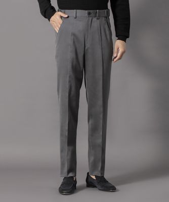 New Adjustable Fit】ウールチェックスラックス