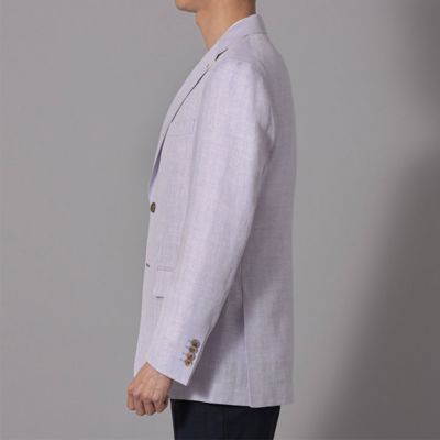 【Thanks】drawer ストライプ アンコンジャケット 美品 Meridian ピンストライプ ジャケット | グレー - 古着屋