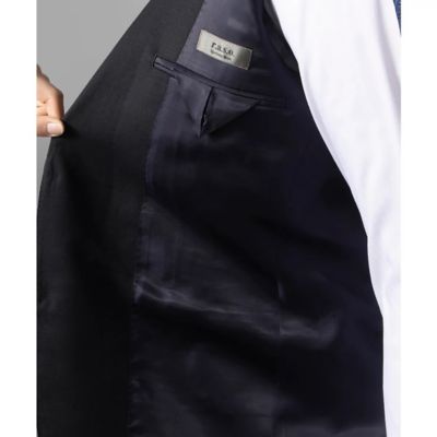 ダーバン D'URBAN r．a．s．o． ネイビー無地スーツ（背抜き