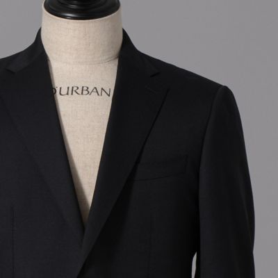 ダーバン D'URBAN r．a．s．o． ネイビー無地スーツ（背抜き