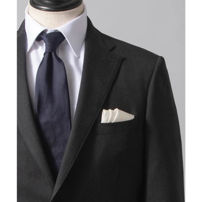 ＜D’URBAN (Men)＞ダーバン　Ｄ’ＵＲＢＡＮｒ．ａ．ｓ．ｏ．　無地スーツ（背抜き）（サイドベンツ）（ブラック）（１１０６５００１２０）