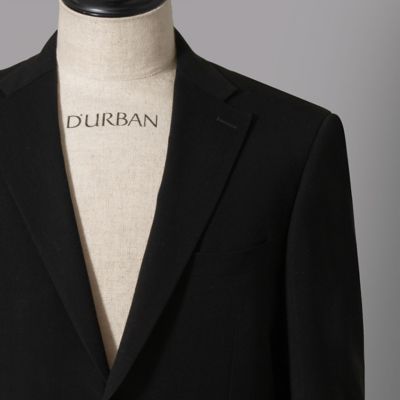 テーラードジャケット ダーバン ダーバン D'URBAN 【FORMAL】MONSOONブラック無地