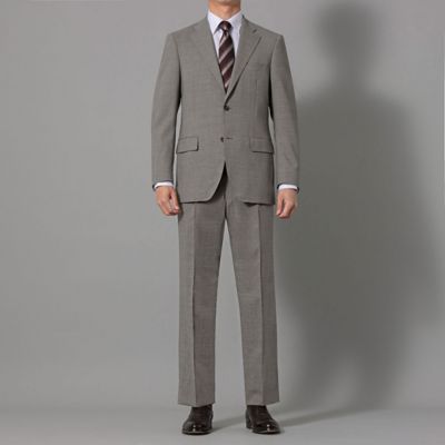 【美品】ダーバン モンスーン スーツ グレー　 AB6 日本製　背抜き　春夏 ダーバン D'URBAN MONSOON ベージュ無地スーツ（背抜き