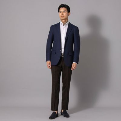 ダーバン D'URBAN MONSOON ネイビーホップサック