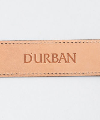 【D'URBAN】 リザード型押しベルト メンズ グレー F ダーバン ベルト・サスペンダー ファッショングッズ