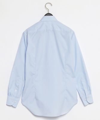 751 新品 DURBAN ブロードサックス ドレスシャツ スナップダウン M サックスブロードドレスシャツ（レギュラーカラー