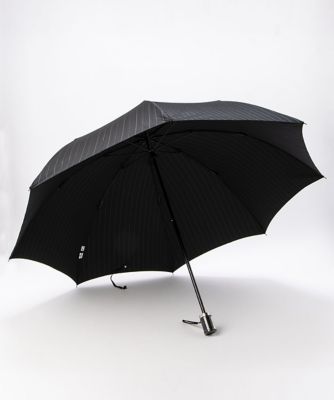 【ＷＥＢ限定】チョークストライプ折り畳み傘（晴雨兼用）（１６０４５９６００２）