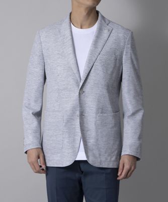ダーバン D'URBAN 麻混カルゼジャージージャケット（セパレーツ