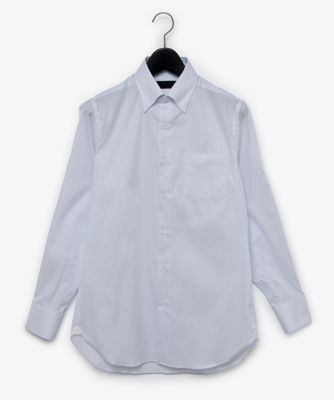 ＜D’URBAN (Men)＞サックスストライプドレスシャツ（スナップダウン）（１６０５２２１３３０）