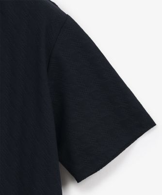 千鳥鹿の子Vネックカットソー（ショートスリーブ
