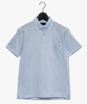 ＜D’URBAN (Men)＞マイクロジオメトリックポロシャツ（ショートスリーブ）（ボタンダウン）（１６０５２７４０１１）