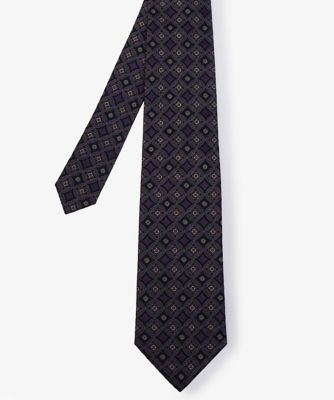 D'URBAN (Men)/ダーバン ダーバン D'URBAN パープルヴィンテージ幾何柄ネクタイ(1605280201) 28_モーブ 【三越伊勢丹/公式】