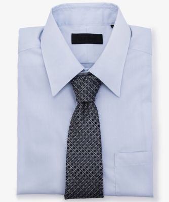 ダーバン D'URBAN サックス ジオメトリックネクタイ