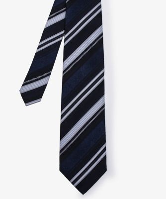 D'URBAN (Men)/ダーバン ダーバン D'URBAN ブルーマルチストライプネクタイ(1605280506) 38_ネービーブルー 【三越伊勢丹/公式】