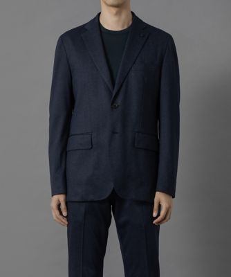 D'URBAN (Men)/ダーバン ダーバン D'URBAN【向井理さん着用商品】ヘリンボンジャージージャケット(セパレーツ)(1605407002) 38_ネービーブルー コート・ジャケット【三越伊勢丹/公式】