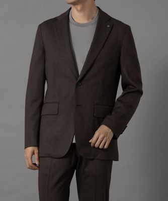 D'URBAN (Men)/ダーバン ダーバン D'URBAN【向井理さん着用商品】ヘリンボンジャージージャケット(セパレーツ)(1605407002) 88_チャイロ コート・ジャケット【三越伊勢丹/公式】