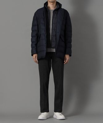 D'URBAN ダーバン ダウンライナー付 コート L 黒 ブラック ビジネス 新品】日本製 ダーバン D'URBAN 脱着可能ダウンライナー付 上級