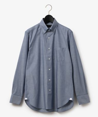 ＜D’URBAN (Men)＞サックスダンガリードレスシャツ（スナップダウン）（１６０５４２１３３５）
