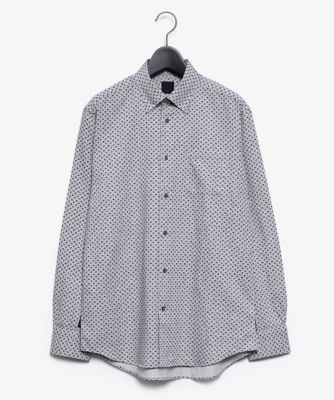 ＜D’URBAN (Men)＞メランジペイズリードットシャツ（スナップダウン）（１６０５４２１４０８）
