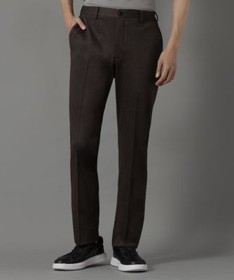 D'URBAN (Men)/ダーバン ダーバン D'URBAN【向井理さん着用商品】モノフィラメントヘリンボンジャージードレスパンツ(セパレーツ)(1605440002) 88_チャイロ パンツ・ズボン【三越伊勢丹/公式】