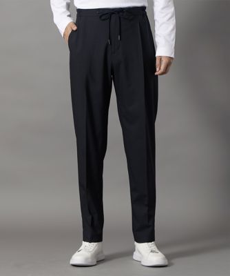 D'URBAN (Men)/ダーバン ダーバン D'URBAN グレンチェックテーパードパンツ(セパレーツ)(1プリーツ)(1605440006) 38_ネービーブルー パンツ・ズボン【三越伊勢丹/公式】