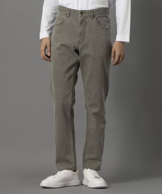 D'URBAN (Men)/ダーバン ダーバン D'URBAN ウォッシュ加工カラーデニムパンツ(1605440033) 43_モスグリーン パンツ・ズボン【三越伊勢丹/公式】