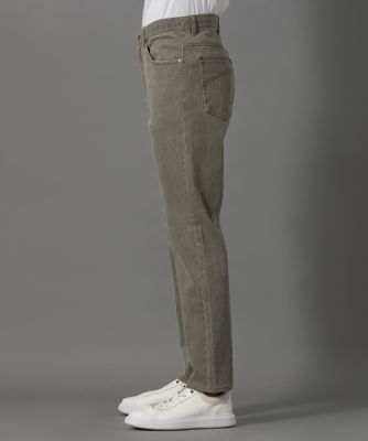 ダーバン D'URBAN ウォッシュ加工カラーデニムパンツ