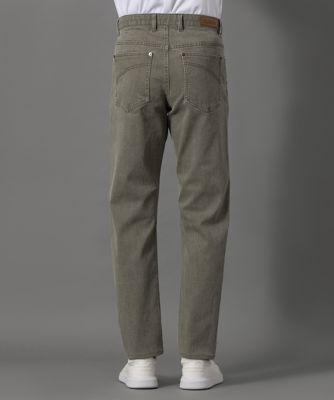 ダーバン D'URBAN ウォッシュ加工カラーデニムパンツ