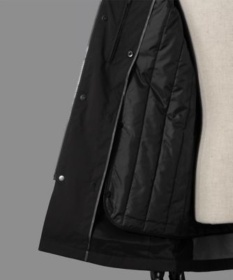 ダーバン D'URBAN ラミネートフードスタンドカラーコート