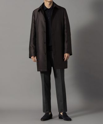 【送料無料】D'URBAN (Men)/ダーバン ダーバン D'URBAN シルク混メランジカルゼステンカラーコート(ミドルレングス)(1605450530) 78_オールドローズ コート・ジャケット【三越伊勢丹/公式】