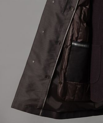 ダーバン D'URBAN シルク混メランジカルゼステンカラーコート