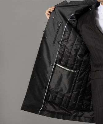 ダーバン D'URBAN シルク混メランジカルゼステンカラーコート