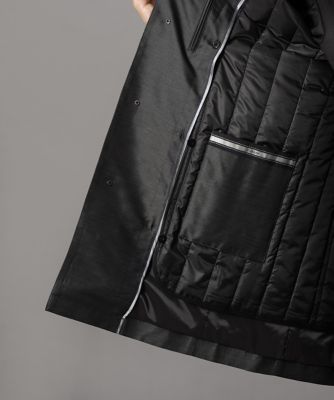 ダーバン D'URBAN シルク混メランジカルゼステンカラーコート