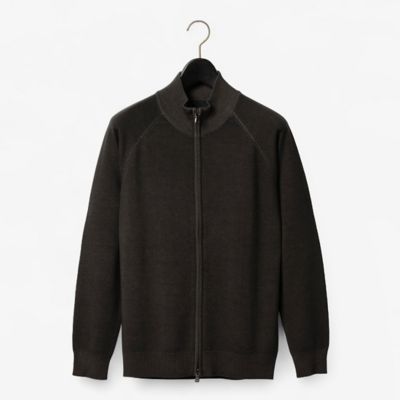 D'URBAN (Men)/ダーバン ダーバン D'URBAN ガーメントダイフルジップカーディガン(1605461002) 89_コゲチャ トップス【三越伊勢丹/公式】