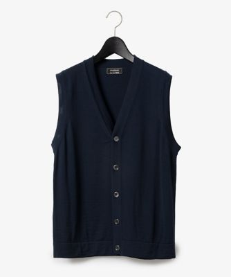 D'URBAN (Men)/ダーバン ダーバン D'URBAN 16GG天竺ベスト(1605467033) 37_ダルブルー トップス【三越伊勢丹/公式】