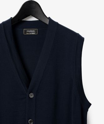 値下げ 美品 dhal ダル ウール ベスト DARUMA ウィンドミルの編み込みベスト 糸セット（ Shetland Wool