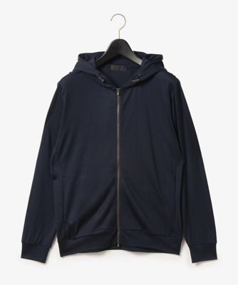 D'URBAN (Men)/ダーバン ダーバン D'URBAN ウールジャージーフルジップパーカー(1605471005) 39_ネービーブルー トップス【三越伊勢丹/公式】