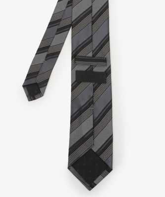 ダーバン D'URBAN グレーミックスストライプネクタイ