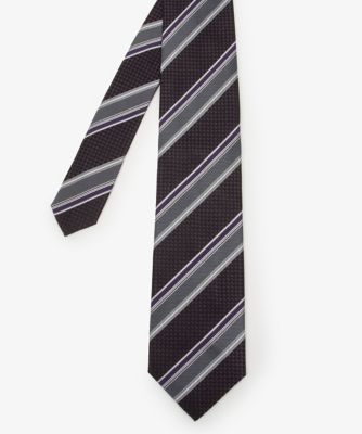 D'URBAN (Men)/ダーバン ダーバン D'URBAN マルチストライプネクタイ(1605480421) 28_モーブ 【三越伊勢丹/公式】