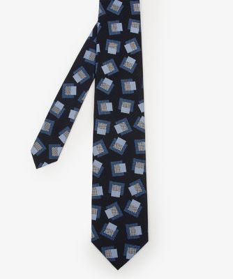 GUCCI 幾何学模様 ネクタイ グレー　新品未使用 グッチ GUCCI ネクタイ GG シルクジャカードネクタイ 790227