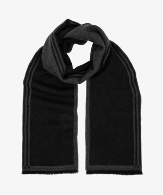 【SAINT LAURENT】 新品/ 未開封 メンズ バイカラーニットマフラー センターラインバイカラーマフラー（1605482002） | D