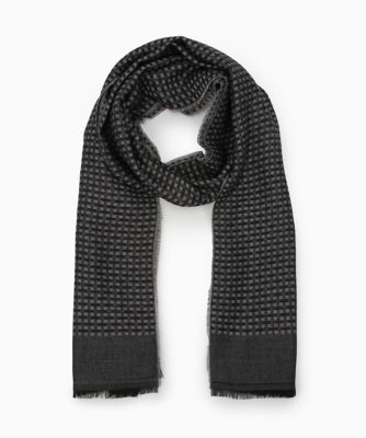 D'URBAN (Men)/ダーバン ダーバン D'URBAN ジャカードミニチェックストール(1605482010) 96_グレー ネックウォーマー【三越伊勢丹/公式】