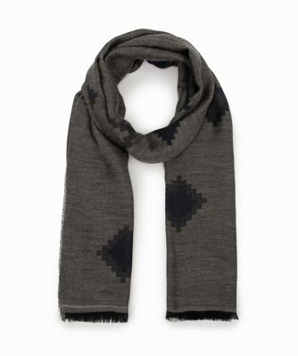 D'URBAN (Men)/ダーバン ダーバン D'URBAN フェードスクエアダイヤストール(1605482013) 87_チャイロ ネックウォーマー【三越伊勢丹/公式】